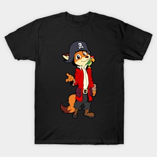 Captain Red Fox - Pirate Fox T-Shirt